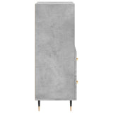 ZNTS Sideboard Concrete Grey 34.5x34x90 cm Engineered Wood 828648