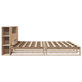 Bookcase Bed without Mattress 200x200 cm Solid Wood 3323887