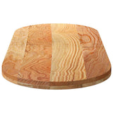 Table Top Light Brown 140x60x4 cm Solid Wood Oak Oval 4009076