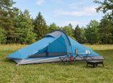 Backpacking Tent Blue 4-Person 185T Polyester with PU Coating 42018572