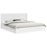 Bed Frame with Storage and Headboard White 180 x 200 cm 3414001