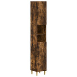 Bathroom Cabinet with Open Shelf DELFT Smoked Oak 897040