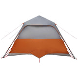Family Tent with Roof Grey and Orange 305 x 275 x 190 cm 42028709