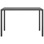 ZNTS Garden Dining Table Anthracite 110x54x70 cm Steel 364600