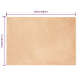 Anti-Slip Faux Rabbit Fur Rug OLITE Taupe 140 x 200 cm 42021747
