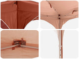 Pop-up Party Tent 575 x 288 x 245 cm Terracotta Oxford Fabric 42019897