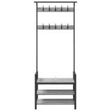 Coat Rack Grey Sonoma 75 x 34 x 184 cm Engineered wood 879956