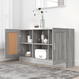 Sideboard Grey Sonoma 120x30.5x70 cm Engineered Wood 815625