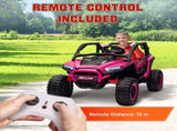 2 Seater 24V 7AH Ride on Truck, Battery Powered Electric Ride On Car w/ Remote, Suspension, 3 T3398P422394