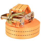 Ratchet Tie Down Straps 10 pcs 1 Tonnes 6mx38mm Orange 142661