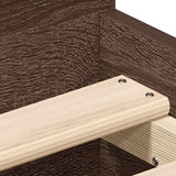 Bed Frame without Mattress Brown Oak 90x190 cm Single 3203816