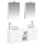 Bathroom Cabinet Set 5 pcs White 50 x 14.5 x 70 cm 3406671