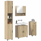 Bathroom Furniture Set 4 pcs Sonoma Oak Engineered wood & Metal 3392975
