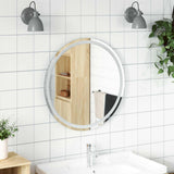 LED Bathroom Mirror Transparent 70 cm Tempered Glass 42045848