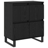Sideboard 3 pcs Black Oak 60 x 35 x 70 cm 3394577