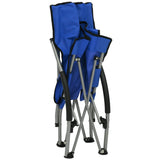 Beach Chair Set of 2 Blue Oxford fabric, steel Standard 312488
