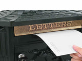 Wall Mounted Mailbox Green 40.5 x 16 x 45 cm Cast Aluminum 42023500