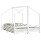 Kids Bed Frame White 2x cm Solid Wood Pine 3200587