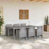 Garden Dining Set 7 pcs Light Grey Polypropylene 3378727