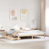 Bed Frame with Drawers without Mattress 200x200 cm 3301956