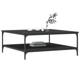 Coffee Table Black 100x100x40 cm Engineered Wood 832843