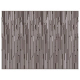 Outdoor Rug Pinstripe ARAKIL Brown and White 400 x 300 cm 42003490