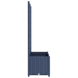 Garden Planter with Trellis Blue Grey 80x40x136 cm PP 318251