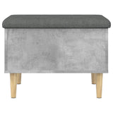 Storage Bench Concrete Grey 62x42x46 cm Engineered Wood 835071