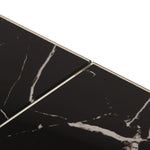 ZNTS Coffee Table Gold Stainless Steel and Tempered Glass 349980