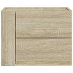 ZNTS Wall-mounted Bedside Cabinets 2 pcs Sonoma Oak 45x30x35 cm 848330