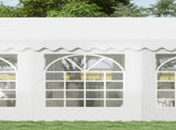 6m x 4m Heavy Duty Garden Gazebo, Galvanised Marquee Party Tent with Removable Sides and Windows for T3398P318643