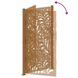 Garden Gate 100x200 cm Weathering Steel Wave Design 4100978