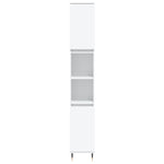 ZNTS 3 Piece Bathroom Cabinet Set White Engineered Wood 3187781
