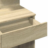 Dressing Table with LED Sonoma Oak 100x40x130 cm 848201