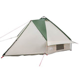 Teepee Tent 6-Person Green and White 431 x 366 x 185 cm 42004071
