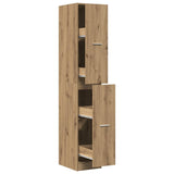 Apothecary Cabinet Artisian Oak 30x41x174.5 cm Engineered Wood 3309635