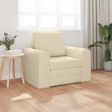 Sofa Bed Cream 98 x 71 x 83 cm Fabric 4106661