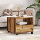 Coffee Table Old Wood 55 x 55 x 45cm Engineered Wood 880468