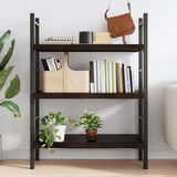 Wall Shelf Dark Brown 80x50x cm Treated Solid Wood Oak 363790