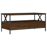 ZNTS Coffee Table Brown Oak 100x51x45 cm Engineered Wood 835303