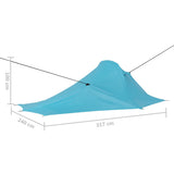Camping Tent 317x240x100 cm Blue 93072