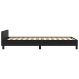 Bed Frame without Mattress Black 90x190cm Single Faux Leather 349896