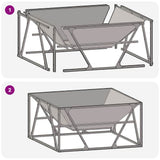 Fire Pit Black 80 x 80 x 40 cm Steel 858994