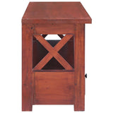 TV Cabinet Brown 115x30x40 cm Solid Mahogany Wood 337080