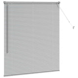 Venetian Blinds Height Adjustable Silver 130 x 120 cm Aluminium 42005901