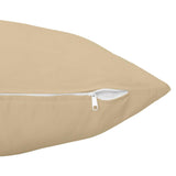 Cushion Cover 12 pcs HEERLEN Beige 40 x 80 cm Polyester 910011
