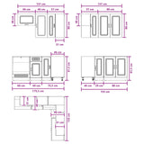 Kitchen Unit KALMAR 8 pcs Grey Sonoma Engineered Wood 3438377