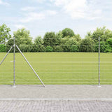 Welded Wire Fence with Concrete Base 25 x 1.4 m 3351515
