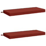 2-Piece Bench Cushions SOEST 2 pcs 100% Polyester Red 950141