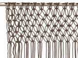 Macrame Curtain Taupe 140x240 cm Cotton 323979